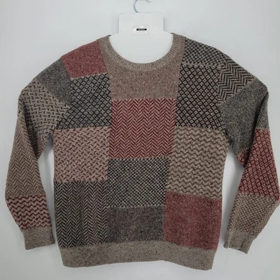 Suéter Brooks Brothers Para Hombre XXL Lana Retazos Cuello Redondo Marrón Multicolor Foto 1 de 4