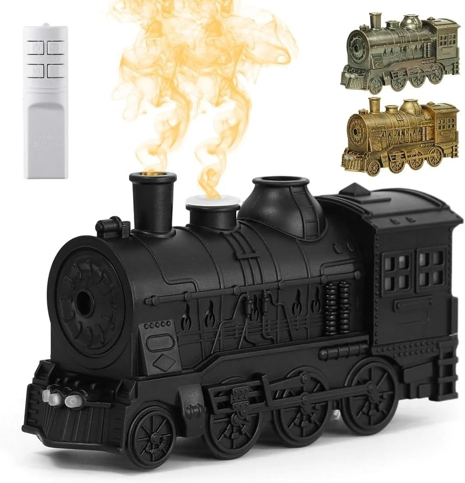 Vintage Steam Train Aromatherapy Humidifier,Creative Humidifier,Dual Mist Outlet - Image 1 of 4