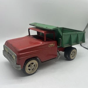 VINTAGE TONKA MULDENKIPPER ORIGINAL ROT & GRÜN LACKIERT PRESSSTAHL EUC - Bild 1 von 11
