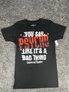 Universal Studios You Say Psycho Like It's A Bad Thing Mens Size Small NWT - Picture 1 of 7