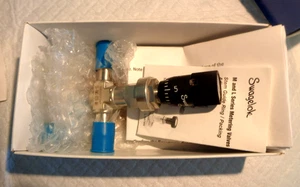 New Swagelok SS-4MG-MH SS Vernier Handle Medium Flow Metering Valve 1/4 Fitting - Picture 1 of 6