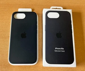 Apple – iPhone 16e Hülle Silikonhülle Schwarz Schutzhülle Cover Case Slim TPU - Bild 1 von 7