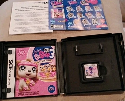 Littlest PetShop 3: Biggest Stars Pink Team Nintendo DS With Manual Inserts Case - Image 1 of 4