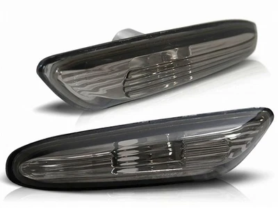 Seitenblinker Set in rauchglas smoke für BMW E60 / E61 / E46 Limo Touring / X3 - Bild 1 von 2