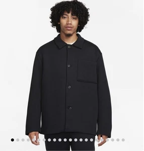 Nike Size XL Sportswear Tech Fleece Oversized Jacket Shacket FB8167-010 Black - Picture 1 of 7