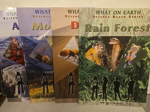 4 What on Earth Children's PB Books: Arctic, Mountain, Desert, Rain Forest King - Imagen 1 de 15
