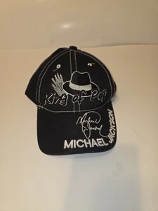 Baseballmütze Mütze Michael Jackson King of Pop schwarz bestickt Erwachsene XL MJ Geschenk - Bild 1 von 5