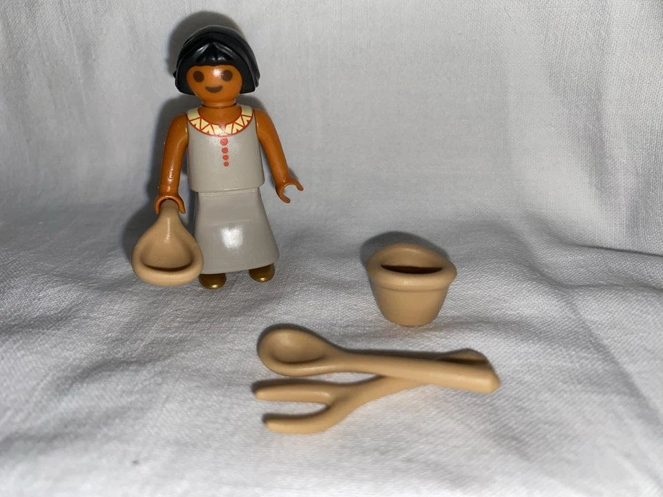 Playmobil Fille  Egyptienne Egypte Pyramide Famille Maison Sphinx - Photo 1/1