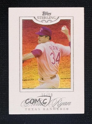 2006 Topps Sterling White Suede /50 Nolan Ryan #72 HOF - Image 1 of 2
