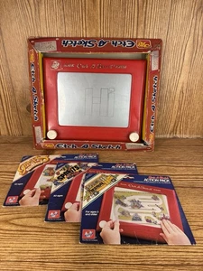 Vintage Etch A Sketch No. 505 Ohio Art Company Magic Screen Red Frame Game Packs - Picture 1 of 24