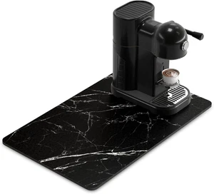 Coffee Mat, 12" X 19" Cute Marble Style Coffee Bar Mats for Espresso Machine Sta - Picture 1 of 12