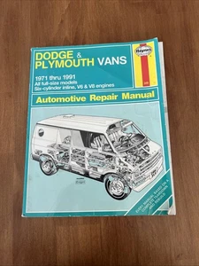Preowned Haynes  Dodge & Plymouth Vans 1971-1991 All Full Size Models - Picture 1 of 3