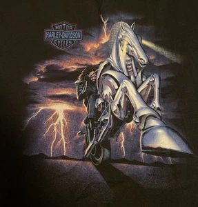 Vintage Harley Davidson Iron Horse 1994 T-Shirt Size Large. New Kingston PA. - Picture 1 of 6