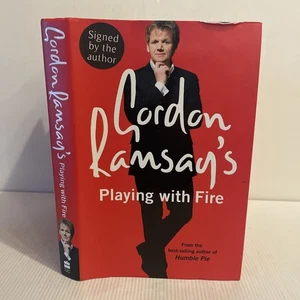 Gordon Ramsay spielt mit dem Feuer SIGNIERT Hardcover Buch 2007 Promi Koch Biog - Bild 1 von 19