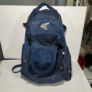Easton Baseball Softball Backpack Blue Equipment Bag 2 Bat Capacity - Picture 1 of 8