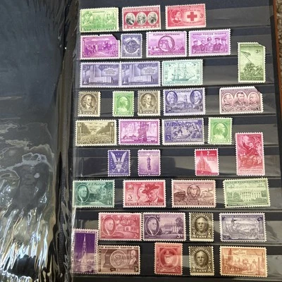 Super Rare 37 US Stamps Mixed Lot of 18 Different Older Unused Mint Buy Now | - Image 1 of 4