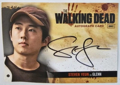 Walking Dead Autograph Card A5 Steven Yeun Glenn Rhee Auto Season 1 AMC Signed - Image 1 of 4
