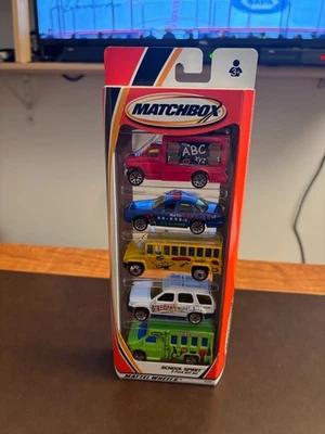 Matchbox School Spirit: 5-Pack Gift Set NIB Sealed Vintage Rare - Image 1 of 2