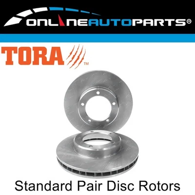 Front Disc Brake Rotors for Toyota Landcruiser HZJ78 HZJ79 V6 4.2L 1999-2007 - Image 1 of 2