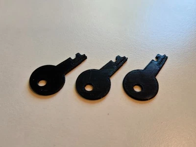 3x Keys for Doskocil Hardside Case - "DMC 01" - For All Sized Gun Cases