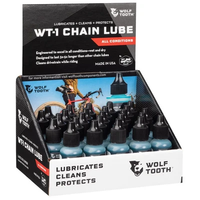 Wolf Tooth WT-1 Chain Lube - 0.5 oz Bottle of Premium Bike Lubricant, Case of 25 - Image 1 of 4