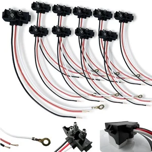 3 Wire Plug Truck Trailer Light Plug Pigtail Connector Right Angle 12V 16AWG 11" - Picture 1 of 26