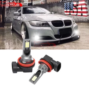 2x Bright Error free H11 LED projector Fog Light bulb For BMW E90 325 328 335i - Picture 1 of 9
