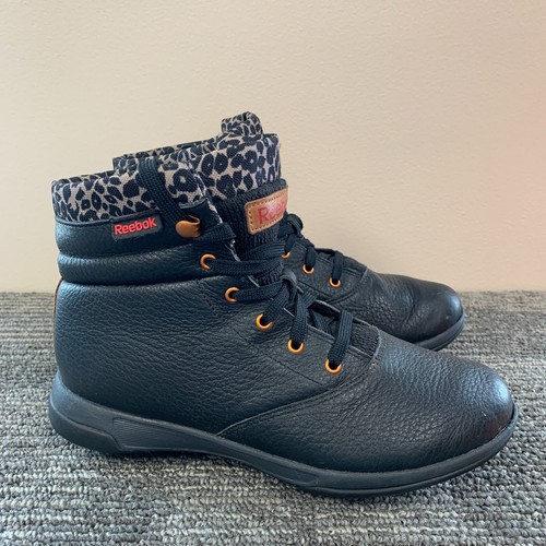 Stivali da donna neri Reebok taglia 5 5 tonificanti comfort a piedi metà 059503