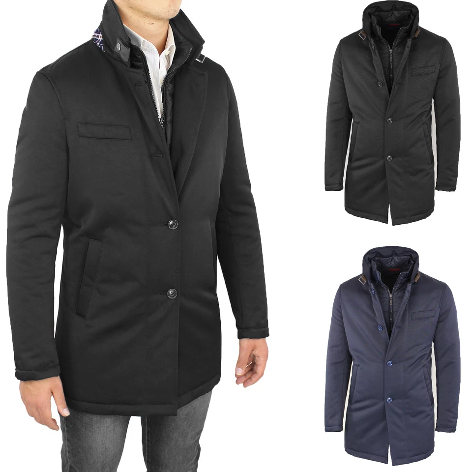 Herren Jacke Mantel Winterjacke Trenchcoat Jacke Elegant Schneiderei