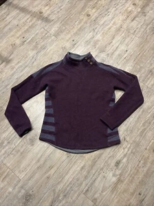 Marmot Womens Vivian Sweater Mock Wool Blend Pullover - Size Small Purple - Picture 1 of 8