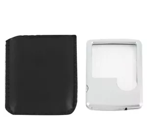 Portable Pocket Credit Card Size 3x 6x Magnifier Magnifying with LED light Glass - Picture 1 of 6