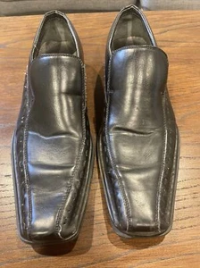GUESS Square Toe Men’s Shoes Size 8.5 Black Leather 1519 - Picture 1 of 12