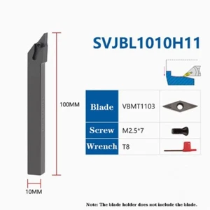 SVJBL1010H11 CNC Lathe Indexable Turning Tool Holder For VBMT1103 Carbide Insert - Picture 1 of 3
