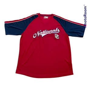 Maglia Washington Nationals MLB rossa ricamata di True Fan - Taglia XL - Foto 1 di 8