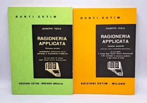 Ragioneria applicata volume I-II - Festa - CETIM 1965 Istituti tecnici commerc. - Foto 1 di 1