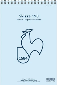 Hahnemühle Skizzenblock 190g/m², spiralisiert, 50 Blatt, verschiedene Größen - Bild 1 von 8