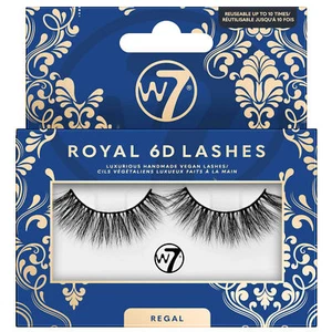 W7 Royal 6D Lashes Regal - False Eyelashes Long Reusable Party Eyes Black - Picture 1 of 1