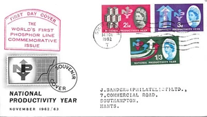 1962 NPY (Phos), illustrated FDC, Southampton 'T' Wavyline Slogan - Picture 1 of 1