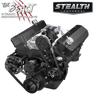 Sistema serpentina Chevy negro Big Block, bomba de agua eléctrica 396 427 454 BBC - Imagen 1 de 1