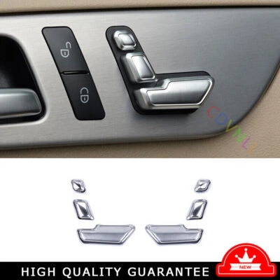 For Mercedes-Benz GLK 2009-2015 Matte Silver Seat Memory Switch Frame Cover Trim - Image 1 of 4