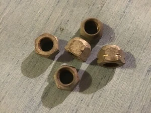 Left Hand Lug Nut Set of Five for MB, GPW, M38, M38A1, M170 Jeeps, New Old Stock - Picture 1 of 1