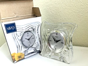 Mikasa Emotions Quartz Crystal Cut Glass Mantle Clock Quartz Movement WX242/680 - Picture 1 of 6