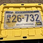 1989 West Virginia License Plate
