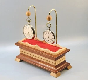 Soporte/soporte para reloj de bolsillo (madera de duka y arce) producción especial - Imagen 1 de 7