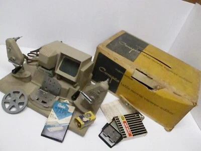 Visor-editor de películas de mesa Compco súper acción vintage con extras ~ modelo 1400 Foto 1 de 4