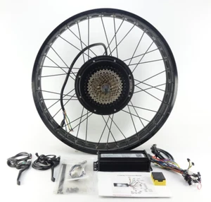 Snow eBike Conversion Kit 72V 3000W Rear Cassette Hub Motor Wheel Fat Bike 26'' - Picture 1 of 14