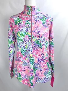 Lilly Pulitzer Damen Medium Pullover Zip Top Disney Dreamin Pink Minnie Castle - Bild 1 von 8