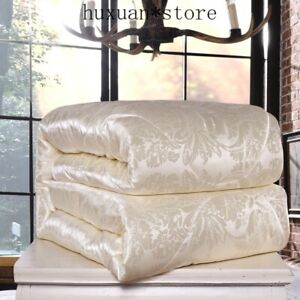 100% Silk Comforter Mulberry Blanket Quilt Duvet Twin Size Handmade Silk Filler