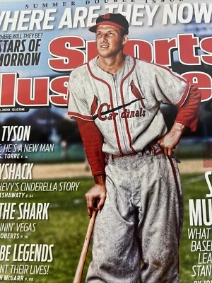 August 2 2010 Stan Musial St. Louis Cardinals Baseball Sports Illustrated HOF  - Image 1 of 4