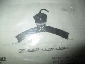 NIP Vintage TOY SOLDIER Coat/Clothes HANGER Making Sewing KIT - 1970's - Picture 1 of 3